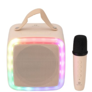 ลำโพงบลูทูธ QPLUS LED mini Cube II with MIC Cream