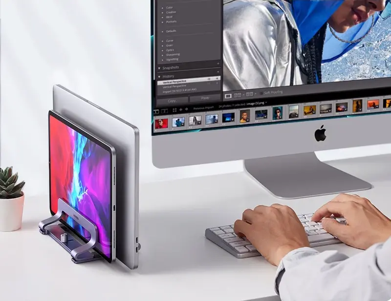 ขาตั้งแล็ปท็อป อลูมิเนียม แนวตั้ง - Image 2